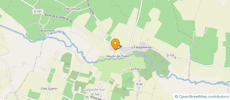 localisation de l'entreprise MONSIEUR SAMUEL BOURDAIS à CRITEUIL-LA-MAGDELEINE