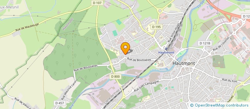 localisation de l'entreprise MONSIEUR SAMUEL BOUREZ  HAUTMONT