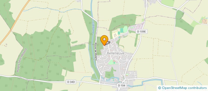 localisation de l'entreprise MONSIEUR SAMUEL BOURGEOIS  BELLENEUVE