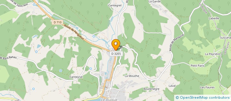 localisation de l'entreprise MONSIEUR SAMUEL BOUTHIER  LE BUGUE