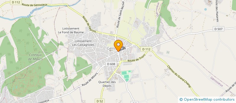 localisation de l'entreprise MONSIEUR SAMUEL BOUVIER  GENISSIEUX