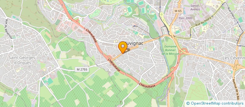 localisation de l'entreprise MONSIEUR SAMUEL BREGMESTRE  JUVIGNAC