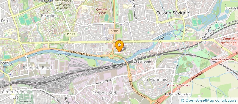 localisation de l'entreprise MONSIEUR SAMUEL BRETON à CESSON-SEVIGNE