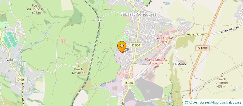 localisation de l'entreprise MONSIEUR SAMUEL BRUEL à SEBAZAC-CONCOURES