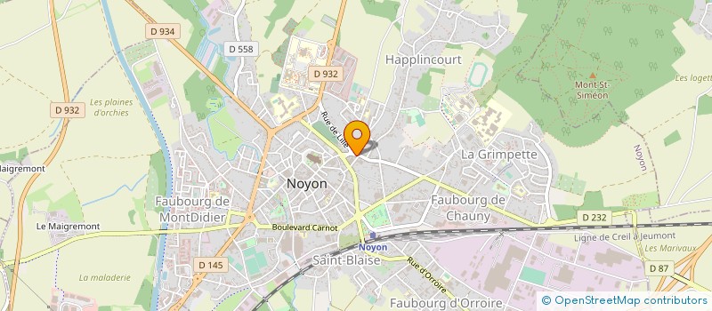 localisation de l'entreprise MONSIEUR SAMUEL CAMIER à NOYON