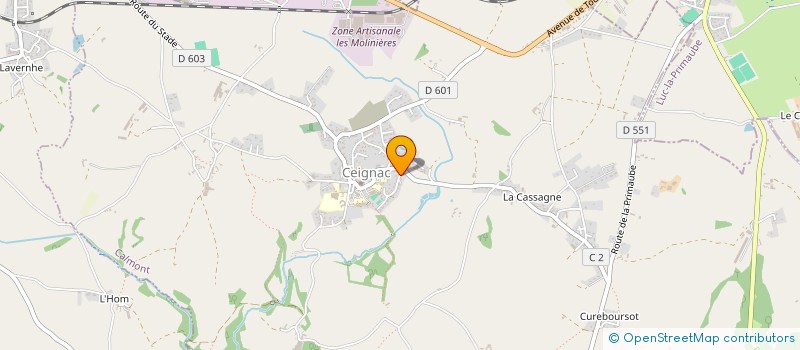 localisation de l'entreprise MONSIEUR SAMUEL CAMPANA  CALMONT