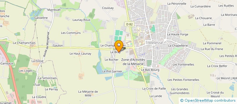 localisation de l'entreprise MONSIEUR SAMUEL CARRE  MELESSE