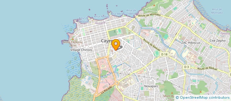 localisation de l'entreprise MONSIEUR SAMUEL CAUCHOIS  CAYENNE