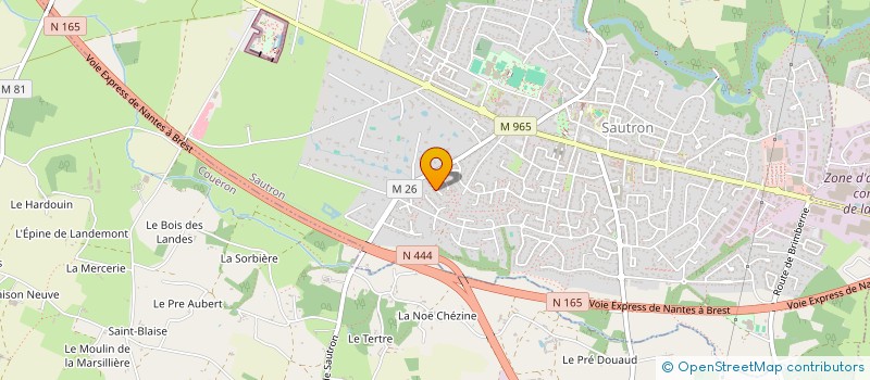 localisation de l'entreprise MONSIEUR SAMUEL CAUX  SAUTRON