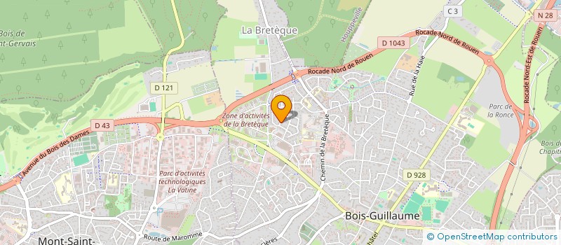 localisation de l'entreprise MONSIEUR SAMUEL CELESTIN à BOIS-GUILLAUME