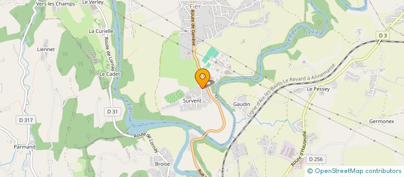 localisation de l'entreprise MONSIEUR SAMUEL CESCUTTI  VALLIERES-SUR-FIER