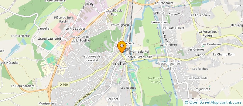 localisation de l'entreprise MONSIEUR SAMUEL CHABOT  LOCHES