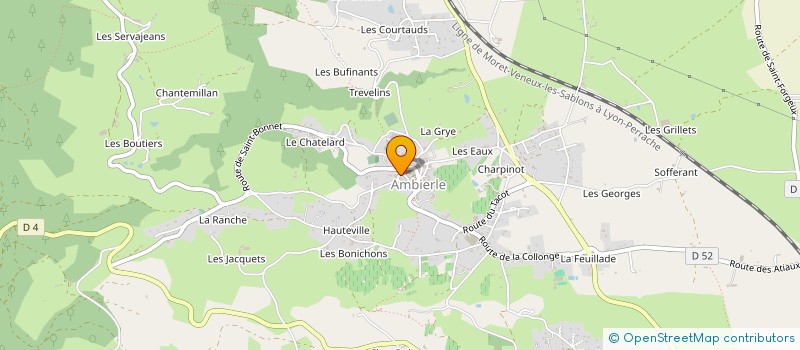 localisation de l'entreprise MONSIEUR SAMUEL CHABRE  AMBIERLE