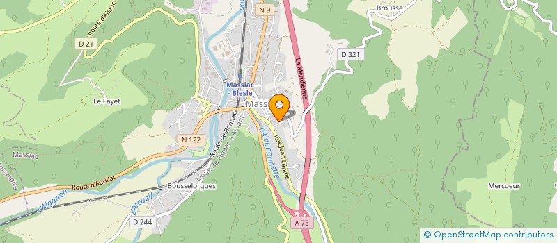 localisation de l'entreprise MONSIEUR SAMUEL CHADELAT à MASSIAC