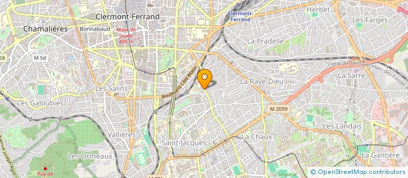 localisation de l'entreprise MONSIEUR SAMUEL CHANET  CLERMONT-FERRAND