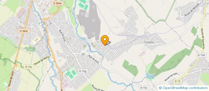 localisation de l'entreprise MONSIEUR SAMUEL CHASSAGNE  CESSY