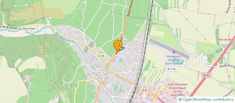 localisation de l'entreprise MONSIEUR SAMUEL CHAVANSOT  NUITS-SAINT-GEORGES