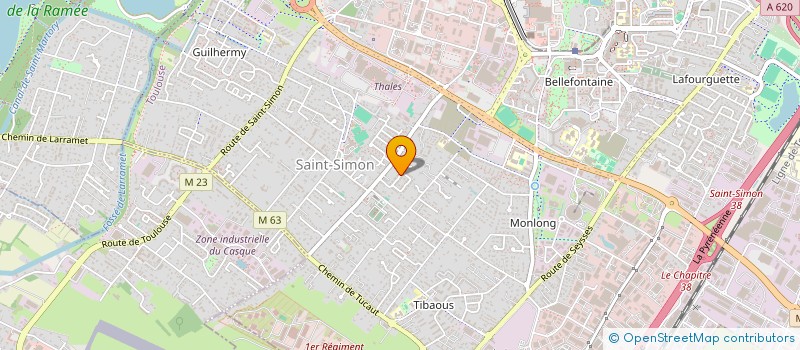 localisation de l'entreprise MONSIEUR SAMUEL CHAZARIN  TOULOUSE