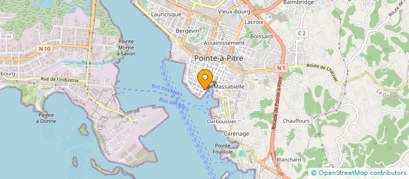 localisation de l'entreprise MONSIEUR SAMUEL CHEMLA  POINTE A PITRE