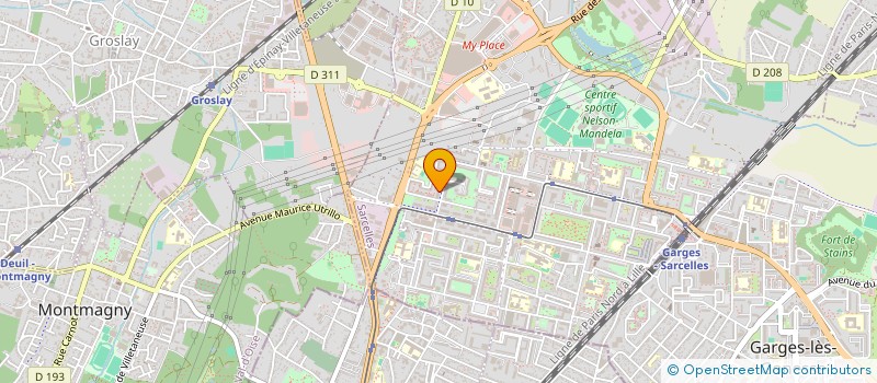 localisation de l'entreprise MONSIEUR SAMUEL CHICHE  SARCELLES