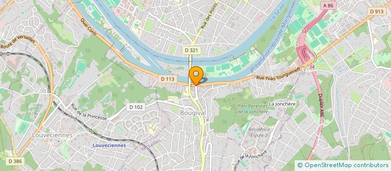 localisation de l'entreprise MONSIEUR SAMUEL CHIRA  BOUGIVAL