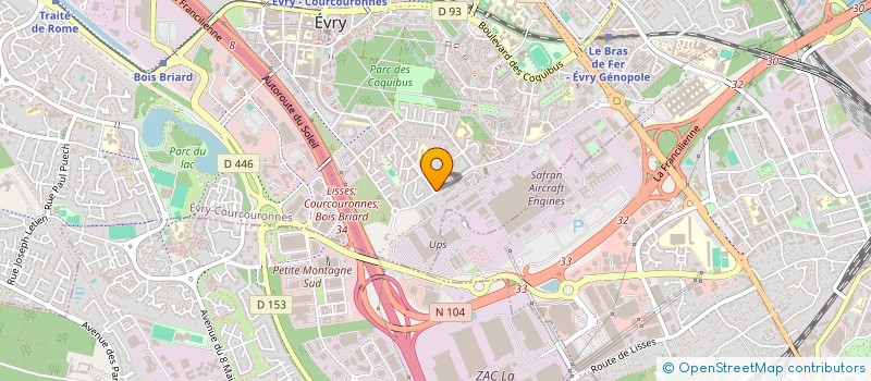 localisation de l'entreprise MONSIEUR SAMUEL CHRISTIN  EVRY-COURCOURONNES