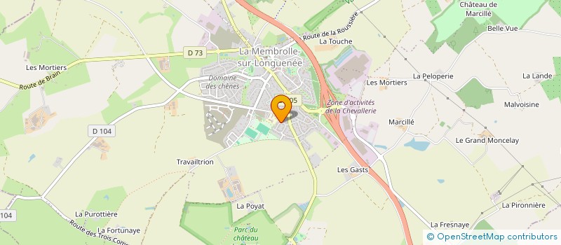 localisation de l'entreprise MONSIEUR SAMUEL CHUREAU  LONGUENEE-EN-ANJOU