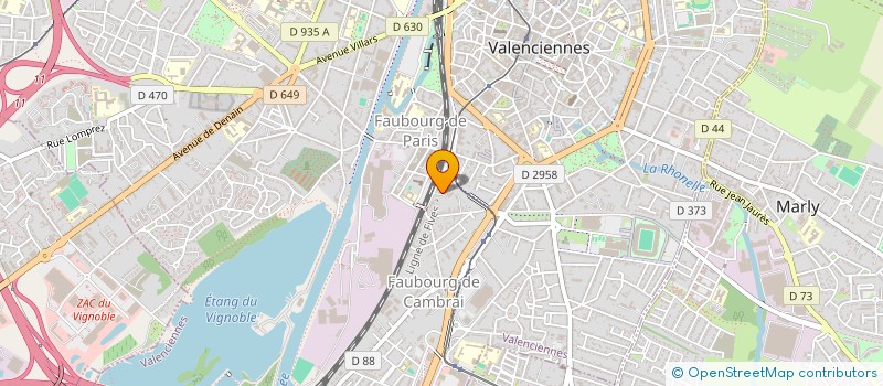 localisation de l'entreprise MONSIEUR SAMUEL CLOQUIE  VALENCIENNES