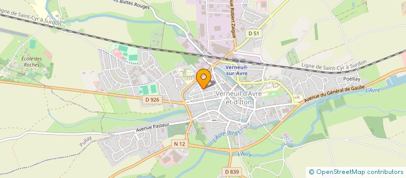 localisation de l'entreprise MONSIEUR SAMUEL CLOUET  VERNEUIL D'AVRE ET D'ITON