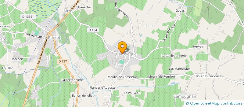 localisation de l'entreprise MONSIEUR SAMUEL CLOUSIT  CARTELEGUE