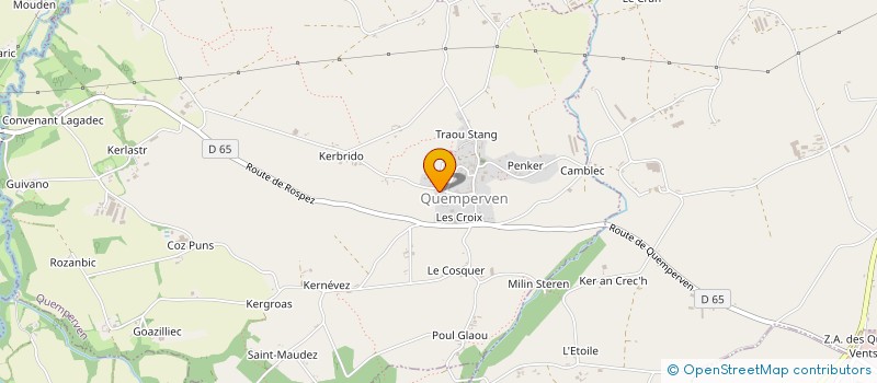 localisation de l'entreprise MONSIEUR SAMUEL CONNAN  QUEMPERVEN