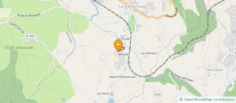 localisation de l'entreprise MONSIEUR SAMUEL CONTESTI  LA FREISSINOUSE