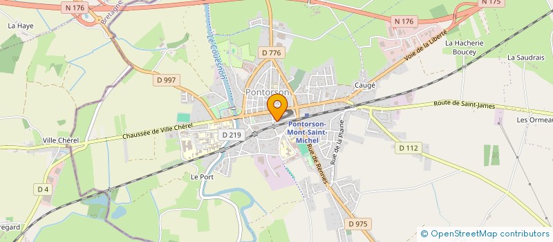 localisation de l'entreprise MONSIEUR SAMUEL COQUILLON  PONTORSON