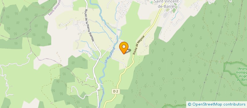 localisation de l'entreprise MONSIEUR SAMUEL COSTE  SAINT-VINCENT-DE-BARRES