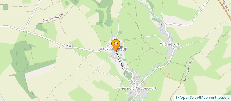 localisation de l'entreprise MONSIEUR SAMUEL COUCHOT  VAUX-MONTREUIL