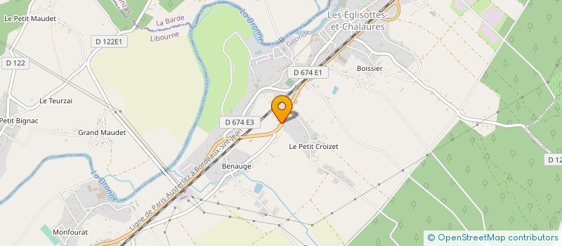 localisation de l'entreprise MONSIEUR SAMUEL COUGET à LES EGLISOTTES-ET-CHALAURES