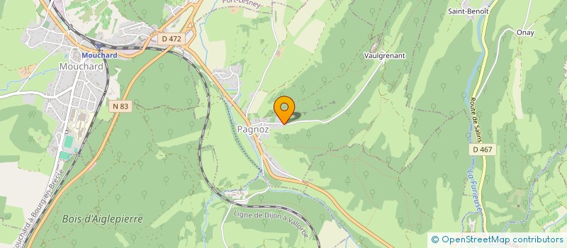 localisation de l'entreprise MONSIEUR SAMUEL COURGEY  PAGNOZ