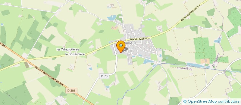 localisation de l'entreprise MONSIEUR SAMUEL COURONNE  LE BAILLEUL