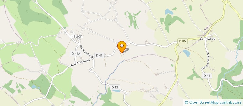 localisation de l'entreprise MONSIEUR SAMUEL COUZINIE  FAUCH