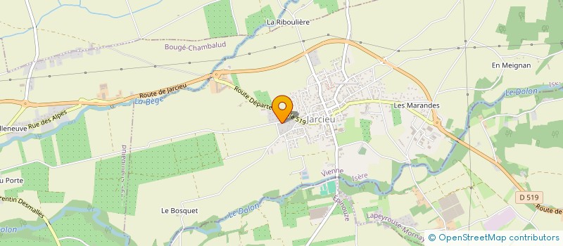 localisation de l'entreprise MONSIEUR SAMUEL CROMBEZ  JARCIEU