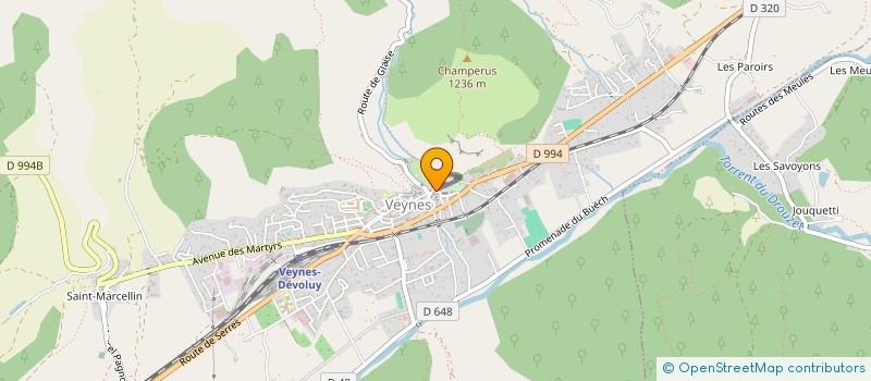 localisation de l'entreprise MONSIEUR SAMUEL CROUZET  VEYNES