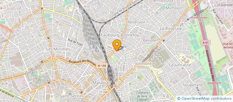 localisation de l'entreprise MONSIEUR SAMUEL DABADIE  TOULOUSE