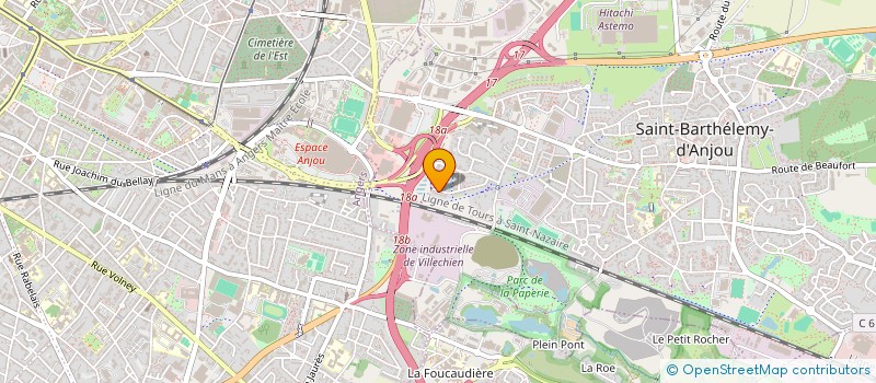 localisation de l'entreprise MONSIEUR SAMUEL DAUZON  SAINT-BARTHELEMY-D'ANJOU