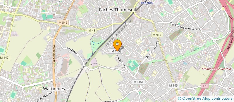 localisation de l'entreprise MONSIEUR SAMUEL DAVAINE  FACHES-THUMESNIL