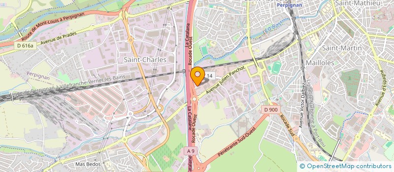 localisation de l'entreprise MONSIEUR SAMUEL DBILI  PERPIGNAN