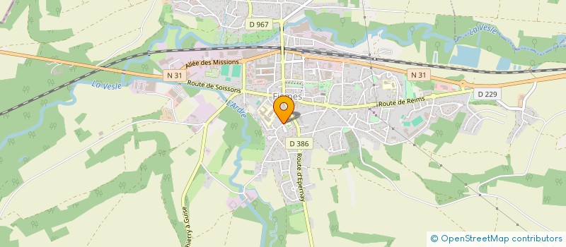 localisation de l'entreprise MONSIEUR SAMUEL DE BERRANGER  FISMES