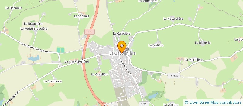 localisation de l'entreprise MONSIEUR SAMUEL DE COUVREUR à ANDOUILLE