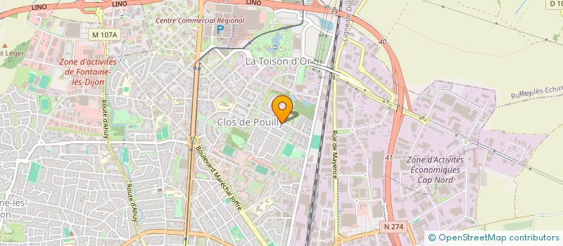 localisation de l'entreprise MONSIEUR SAMUEL DE LARRALDE DIUSTEGUY  DIJON