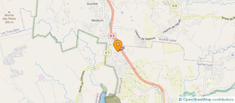 localisation de l'entreprise MONSIEUR SAMUEL DE LEPINE  SAINTE-LUCE