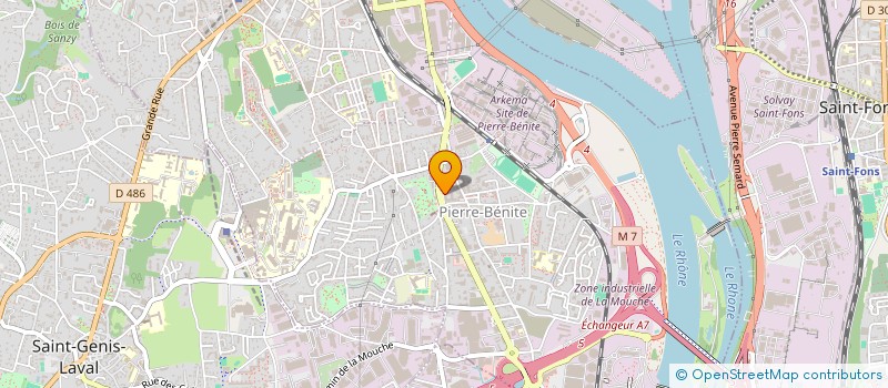 localisation de l'entreprise MONSIEUR SAMUEL DEBITON  OULLINS-PIERRE-BENITE